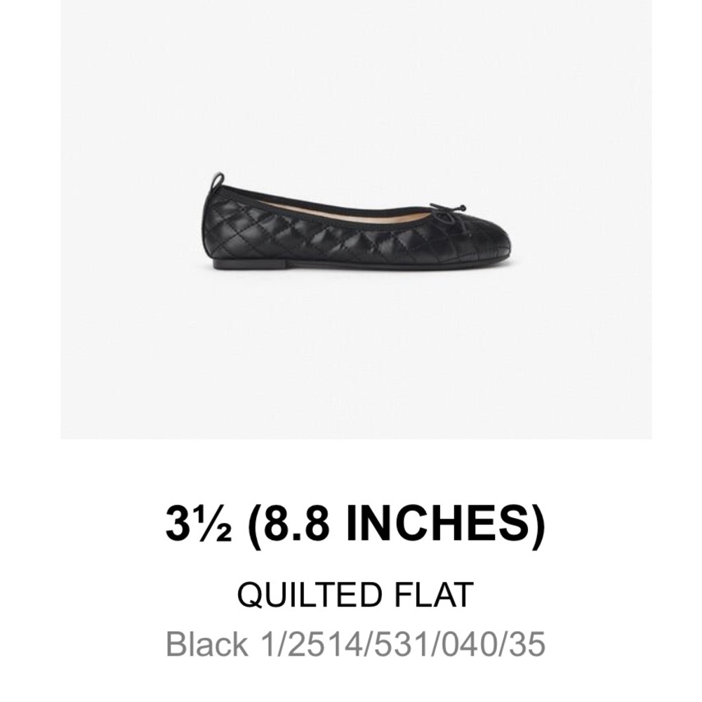 NEW w/tags bulk quilted ballet flats, US 3.5